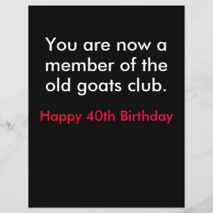 Over the hill birthday flyer