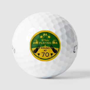 Over The Hill Birthday Golfer Golf Balls