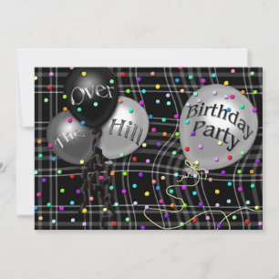 OVER THE HILL - BIRTHDAY PART INVITATION