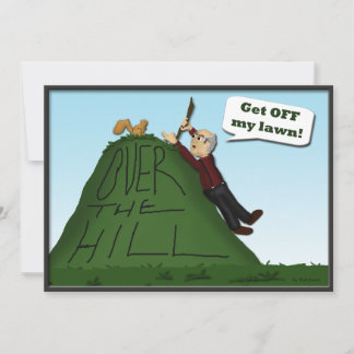 Over the Hill Birthday Party Invitations