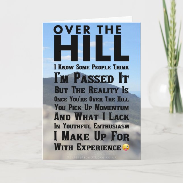 Over The Hill Card (Front)