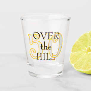 Over the Hill Custom Age Shot Glass