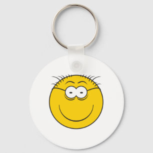 Over the Hill Face Key Ring