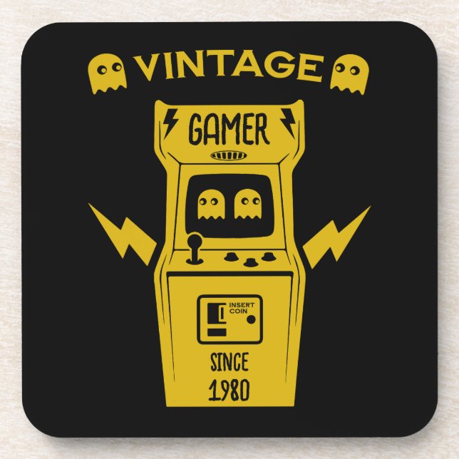 Over The Hill Gamers Birthday Coaster (Front)