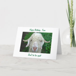 OVER THE HILL TWIN BIRTHDAY HUMOROUS CARD "40TH"