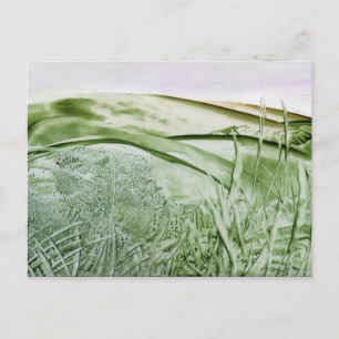 Over the Hills, Encaustic Art Postcard
