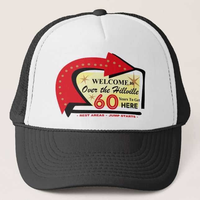 Over The Hillville 60 Trucker Hat (Front)