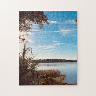 Over the Lake on a Jigsaw Puzzle