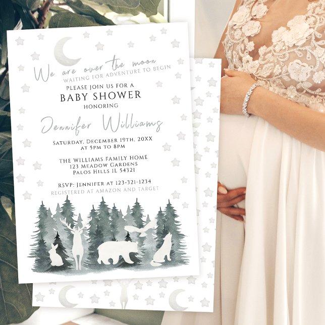 Over the moon adventure baby shower invitation (Creator Uploaded)