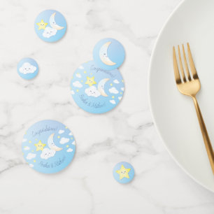Over the Moon and Stars Baby Shower Confetti