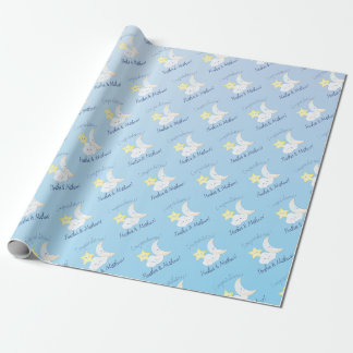 Over the Moon and Stars Wrapping Paper