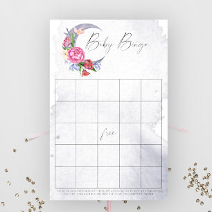 Over the Moon Baby Bingo game