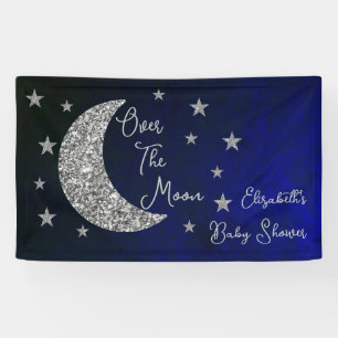 Over The Moon Baby Shower Banner