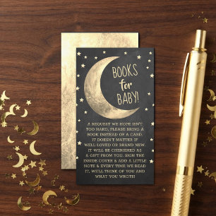 Over The Moon Baby Shower Books For Baby Enclosu Enclosure Card