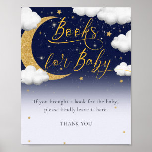 Over the Moon Baby Shower Books for Baby Sign