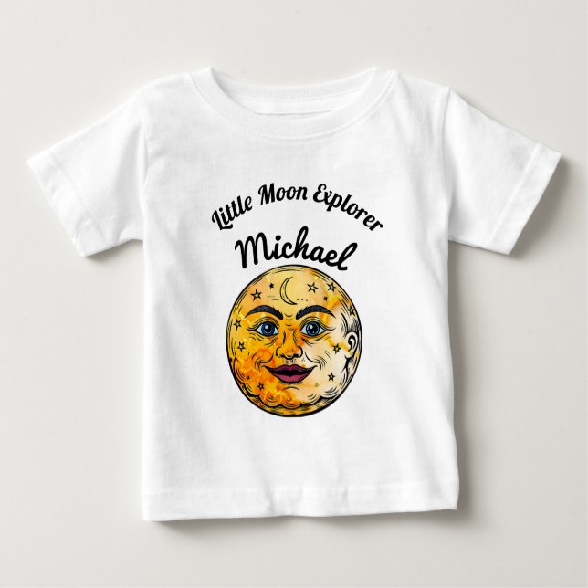 Over the Moon Baby Shower Celebration T-Shirt (Front)