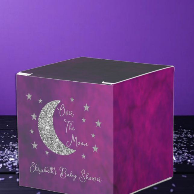 Over The Moon Baby Shower Favour Box (Creator Uploaded)