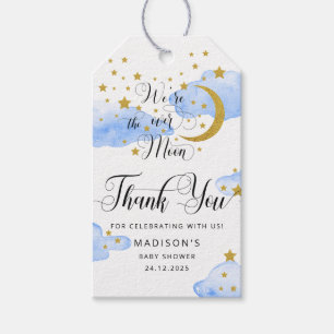 Over the Moon Baby Shower Gift Tags