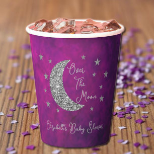 Over The Moon Baby Shower Paper Cups
