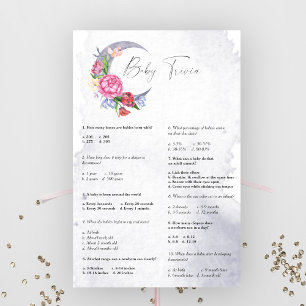 Over the Moon Baby Trivia Baby Shower Game