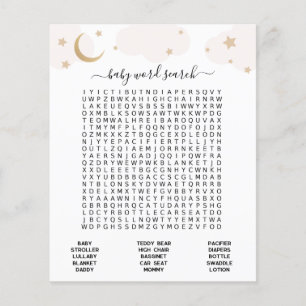 Over the Moon Baby Word Search