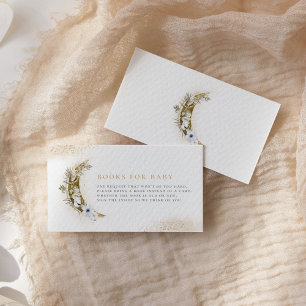 Over the Moon Boho Books for Baby Enclosure Card