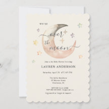 Over The Moon Boho Celestial Baby shower