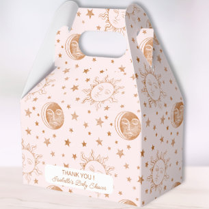 Over the Moon Boho Celestial Girl Baby Shower  Favour Box