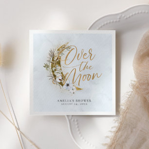 Over the Moon Boho Gold Dust & Clouds Napkins