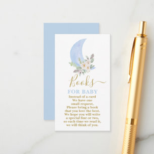 Over the moon Books for Baby Boy Card