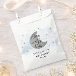 Over The Moon   Boys Baby Shower Favour Bags