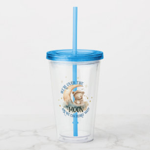 Over The Moon Diaper Raffle Prize Idea Acrylic Tumbler