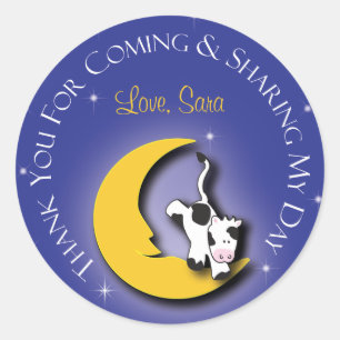 Over the Moon     Favour Sticker