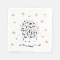 Over The Moon Gender Neutral Baby Shower Paper