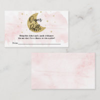 Over The Moon | Girls Baby Shower Diaper Raffle