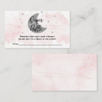 Over The Moon | Girls Baby Shower Diaper Raffle