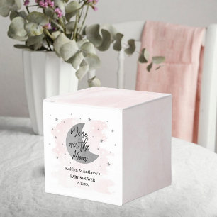 Over The Moon Girls Baby Shower Favour Box