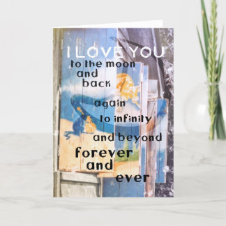 OVER THE MOON Greeting Card