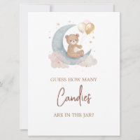 Over the Moon Guess How Many Candies Game Card