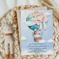 Over the Moon Hippo Baby Shower