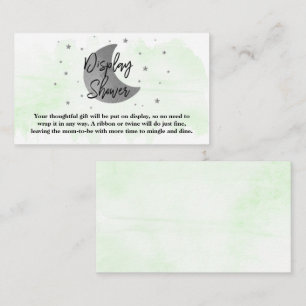 Over The Moon   Neutral Baby Shower Display Shower Enclosure Card