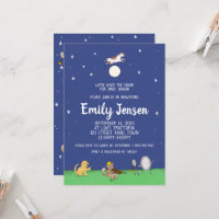 Over the Moon Nursery Rhyme Baby Shower Invitation