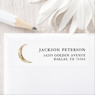 Over The Moon Party Invitation Return Address