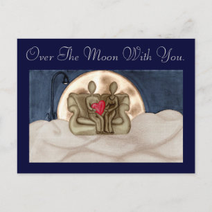 Over the Moon Postcard