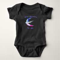 Over the moon space baby body suit baby bodysuit