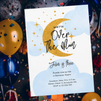 Over the moon sparkling moon kids Birthday