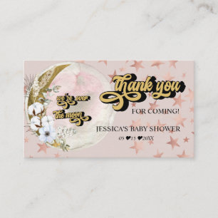 Over the Moon Star Baby Shower Thank You Enclo Enclosure Card