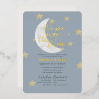 Over The Moon & Stars Boy Baby Shower