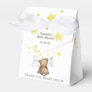 Over The Moon Teddy Bear Baby Shower Favour Box