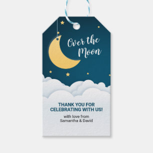 Over the Moon Thank You Favour Gift Tags